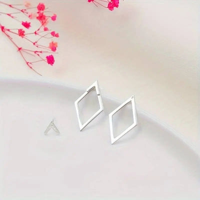 Damen Ohrringe – Geometrisches Design aus Legierung – Minimalistisch & Leicht