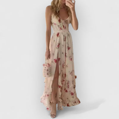 Christa | Eleganten Blumenkleids