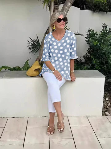 Valerie – Stylisches Polka Dot Top
