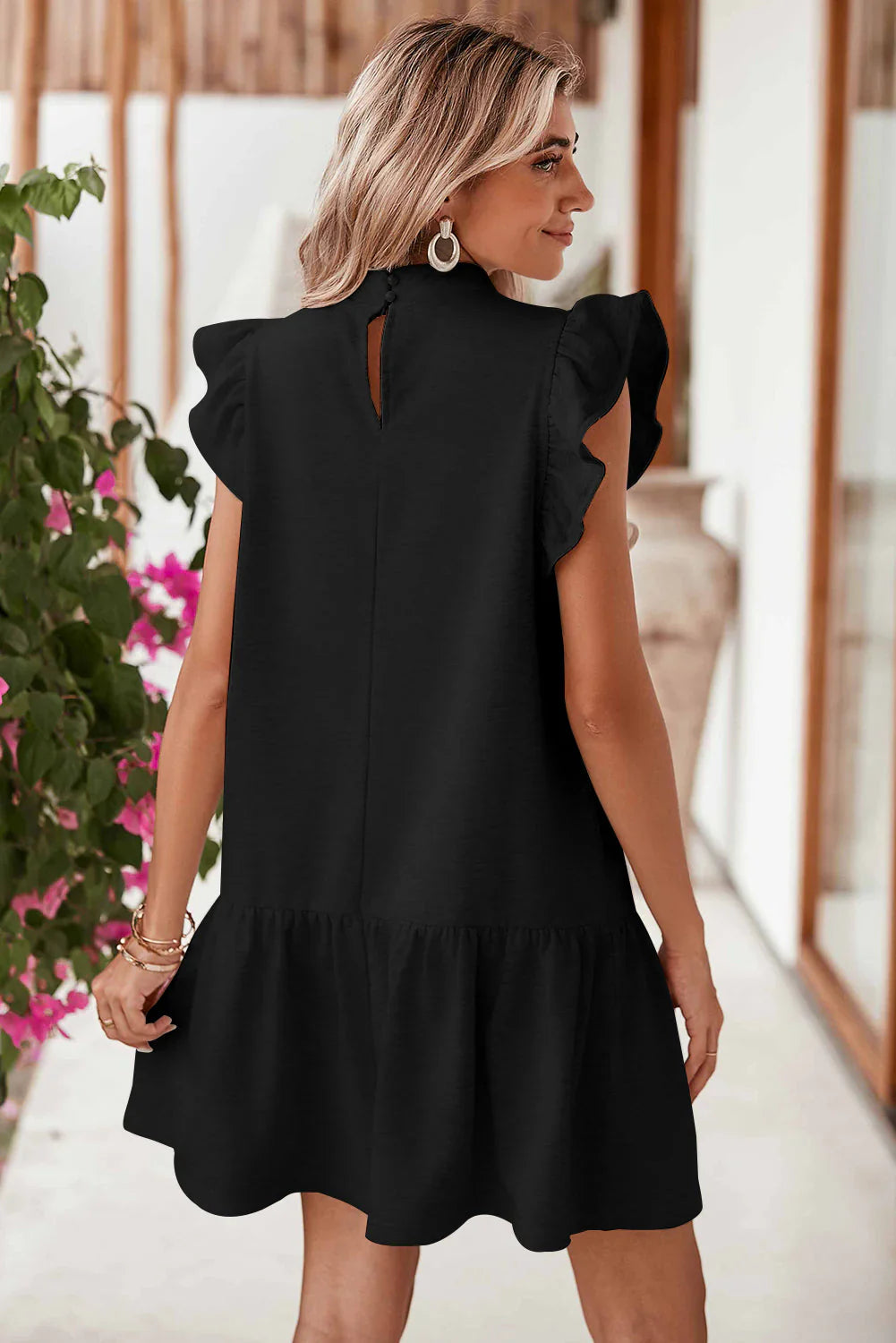 Phamela – Elegantes Rüschen-Minikleid