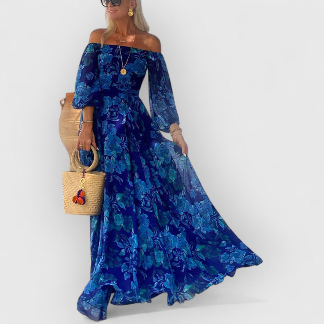 Vesper | Premium Langes Blumenkleid.