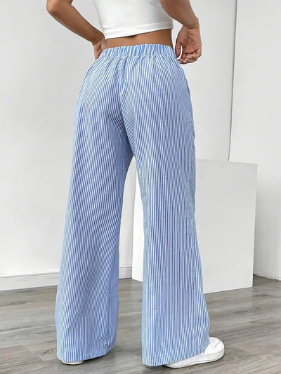 VIOLA - ELEGANTE GESTREIFTE HOSE MIT TASCHEN