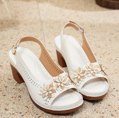 FLORIVA - ELEGANTE SANDALETTE MIT HOHEM ABSATZ