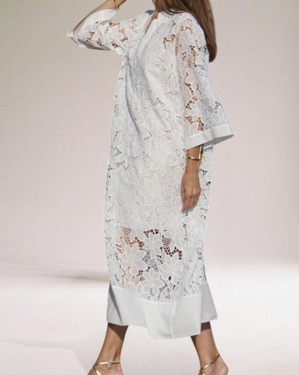 Hafina – Elegantes Maxikleid aus Spitze