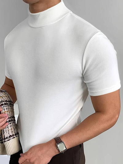 Radoslav | Stilvolles T Shirt mit Erhobenem Kragen für Herren