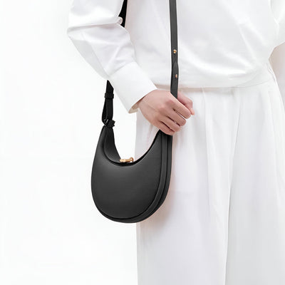 Fay | Kleine strukturierte Damenhandtasche aus echtem Leder mit Drehverschluss & Top-Handle