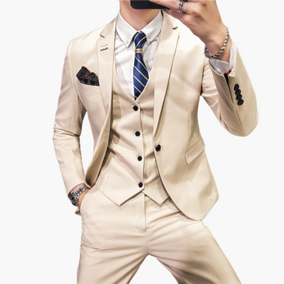 Klassischer 3-teiliger Anzug - für Herren mit elegantem Stil