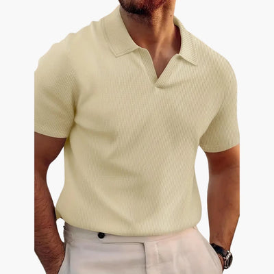 Stylisches Waffelpolo-Shirt für Männer - bequeme Passform