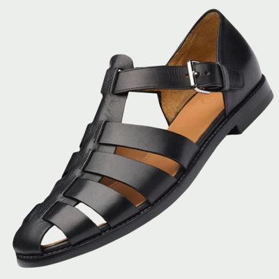 CORVIN - ELEGANTE LEDER HERRENSANDALE