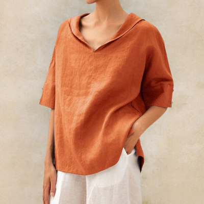 ZOE LÄSSIGE LOCKER SITZENDE BLUSE