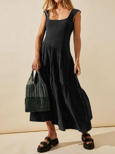 Niomi | Boho-Maxikleid mit quadratischem Ausschnitt