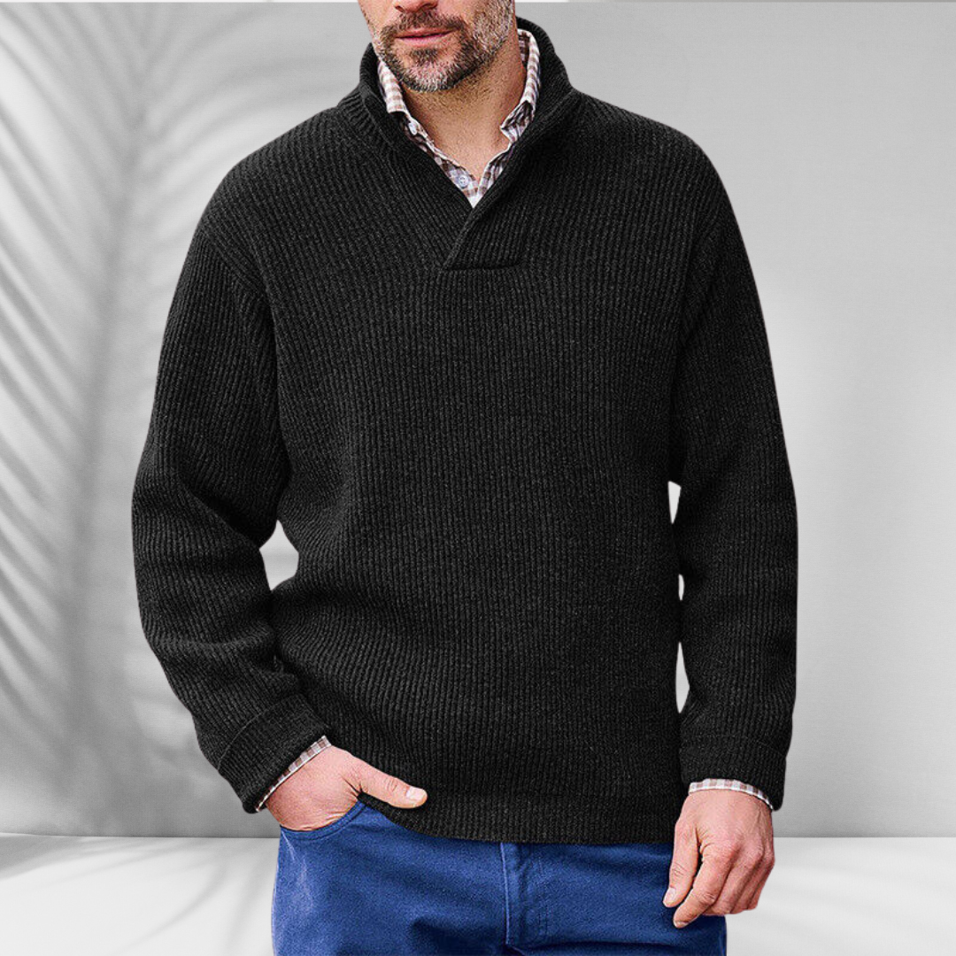 LUDWIG™ | Warmer Pullover mit V-Ausschnitt