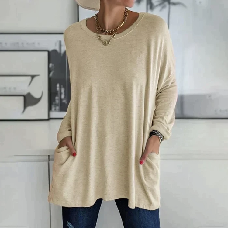 Pullover mit Fronttaschen für Damen