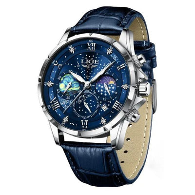 Stilvolle Mondphasen-Armbanduhr
