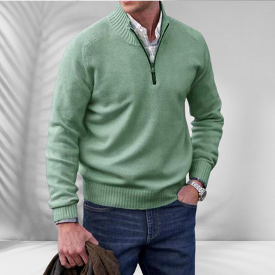 TOBIAS™ | Reißverschluss-Pullover aus Baumwolle