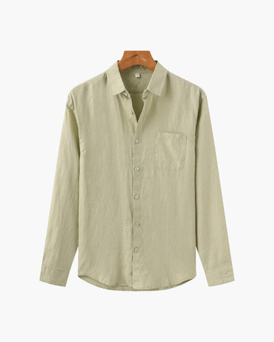 Kai | Lightweight Langarm Herren Sommer Leinenhemd