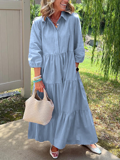 Amara | Maxi Kleid aus Baumwolle für den Alltag