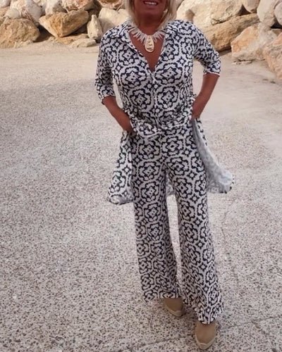 MARA ZWEITEILIGES SET MIT VINTAGE PRINT