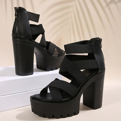 Kaevia – Plateau-Sandalen mit Blockabsatz