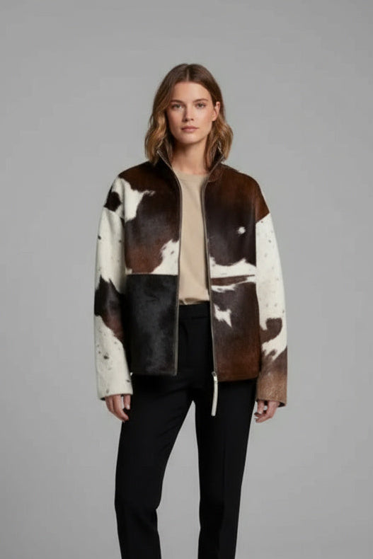 Lesley | Damenjacke aus Kunstfell mit Reißverschluss