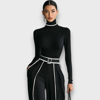 Nalira – Elegantes Zweiteiler-Set mit hohem Kragen