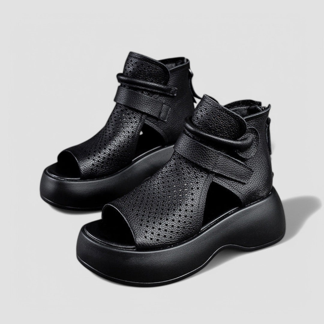 Eden | Vintage-Plateausandalen