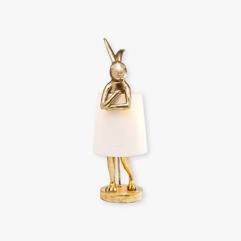 Design Tischlampe „Goldenes Kaninchen“ – Stilvolle Deko & Stimmungslicht