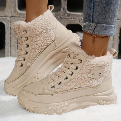 Polina – gemütliche winter schneestiefel mit fleecefutter