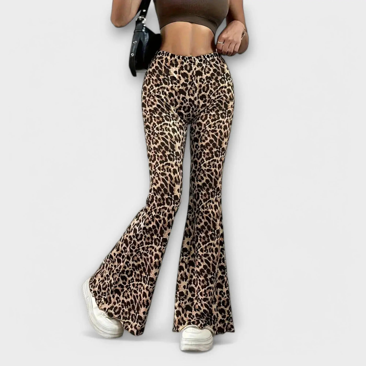Leonarda – Weite Hose mit Animal-Print