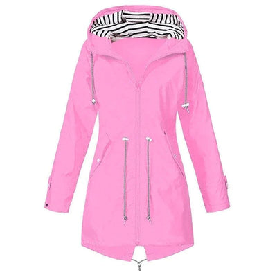 Damen Kapuze Winddichte RegenJacke | Langarm