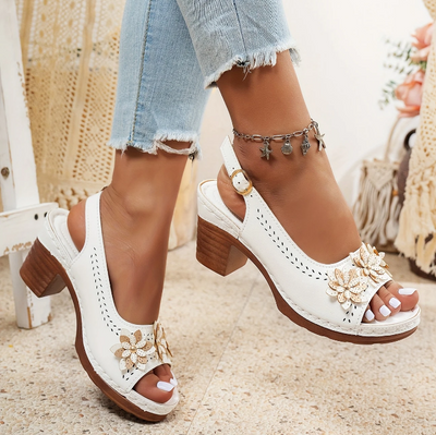 FLORIVA - ELEGANTE SANDALETTE MIT HOHEM ABSATZ