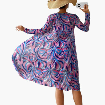 3-teiliges Damen-Sommer-Strand-Bademoden-Set mit langen Ärmeln