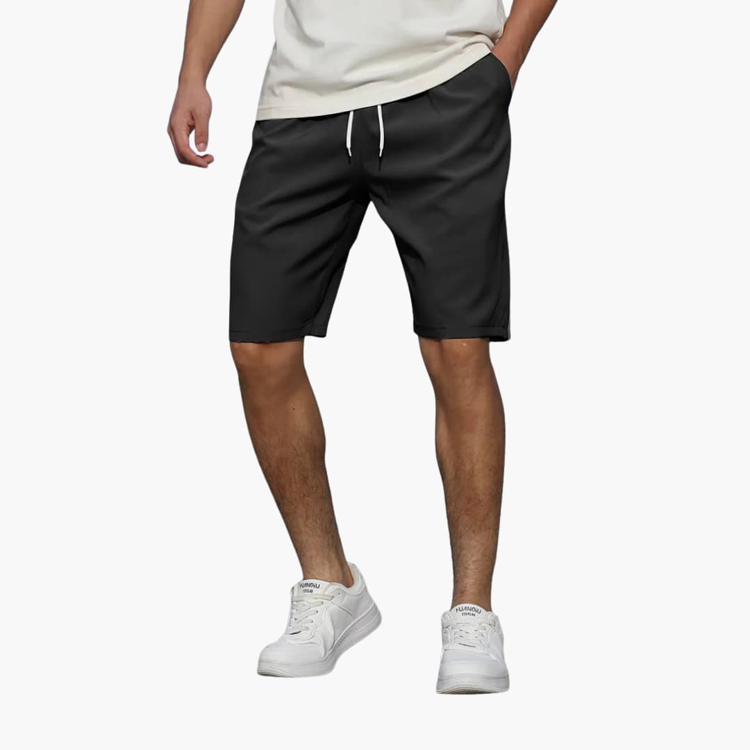 Lässige, knielange Herren-Sommer-Shorts mit Kordelzug