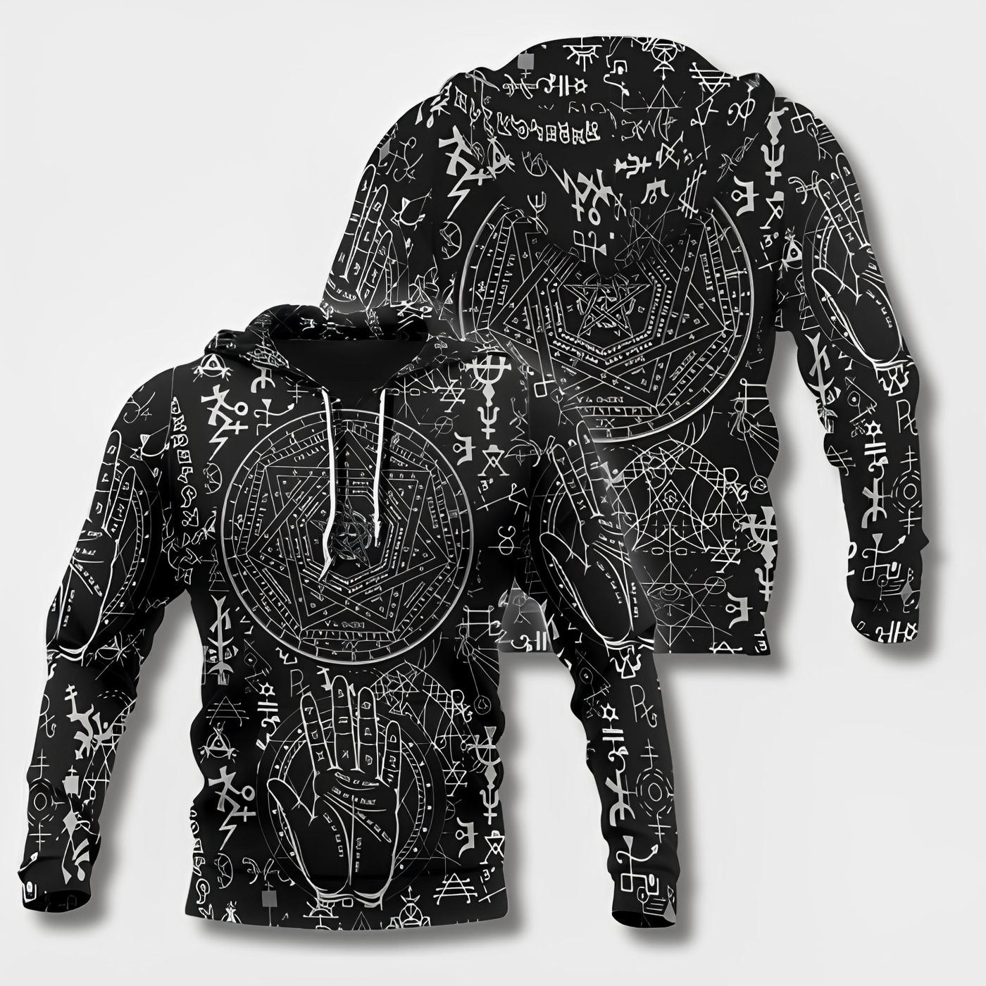 Udalrich | Kühner Wikinger-inspirierter Herren Kapuzenpullover