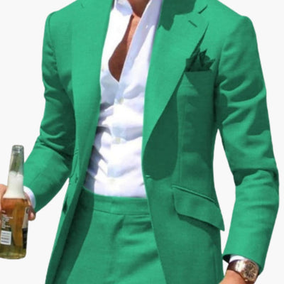 Herren Zweiteiler Anzug mit Slim Fit für alle Jahreszeiten