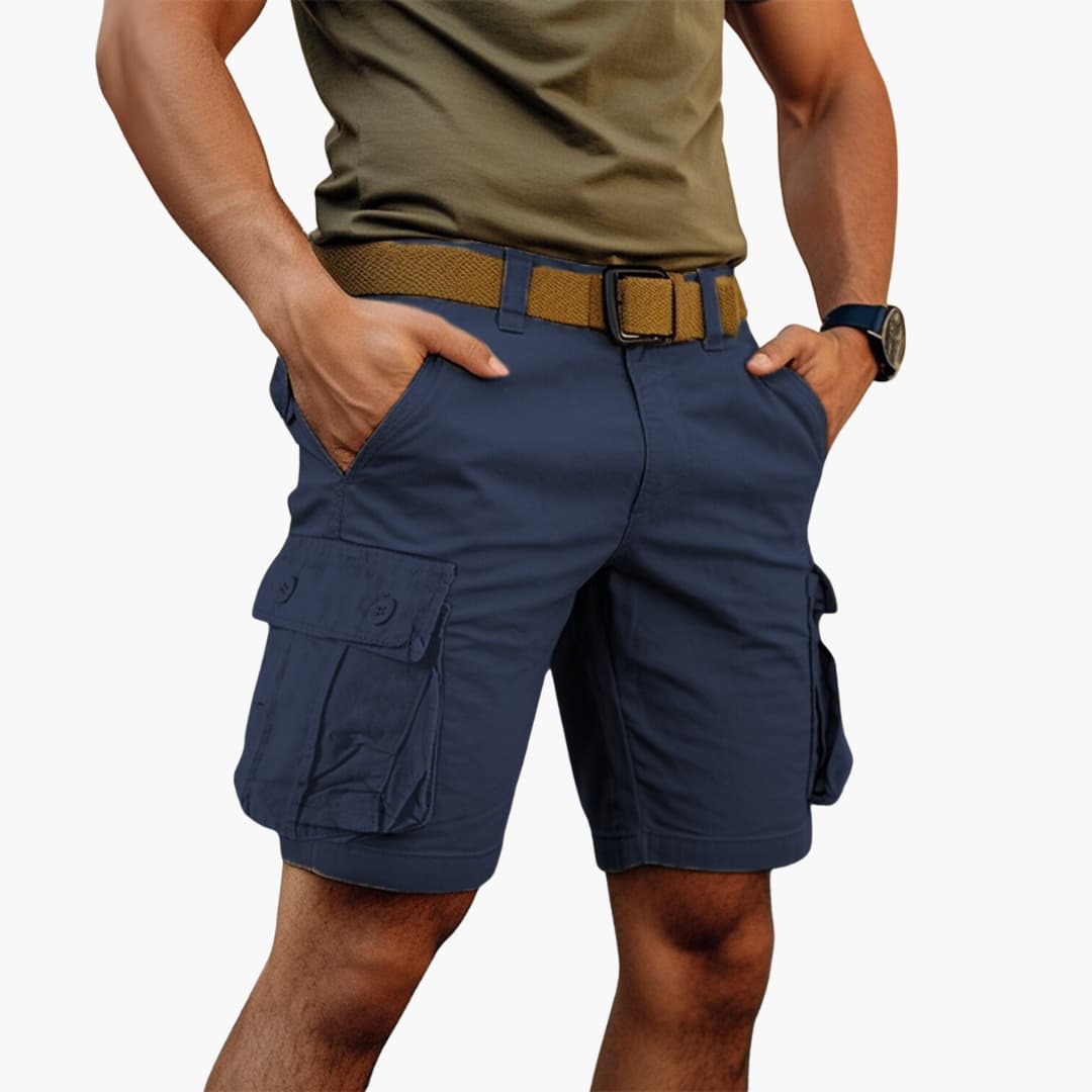 Herren Cargo Shorts mit Reißverschluss und vielen Taschen