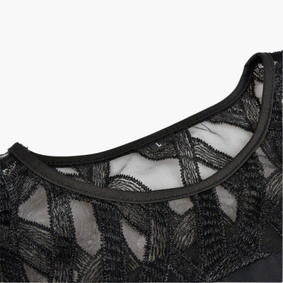 Leichtes Damen Abendkleid - mit ausgeschnittenen Ärmeln Midikleid