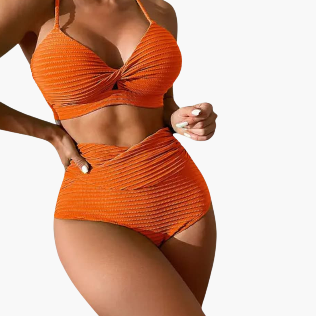 Bikini-Set - Damen Zweiteiler mit hoher Taille & Stil