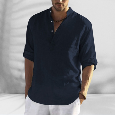 JANNIK™ | ELEGANTES HEMD AUS LEICHTEM STOFF MIT LEINEN-EFFEKT