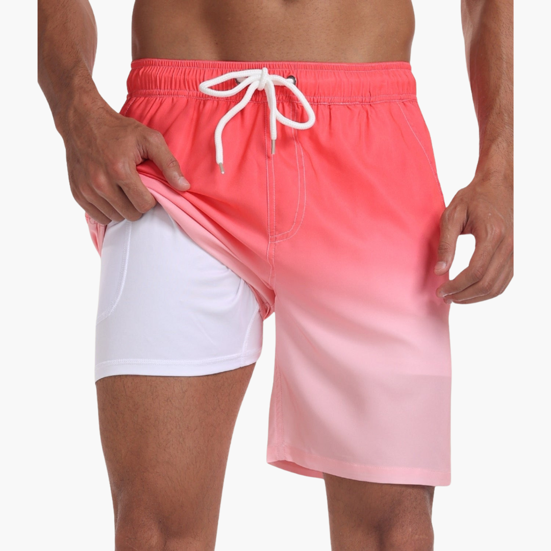 Schnelltrocknende Shorts - Herren Stretch-Shorts mit Innenslip