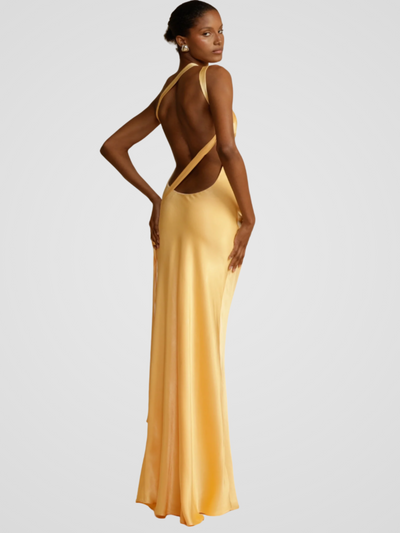 GOLDEN GLOW MAXIKLEID