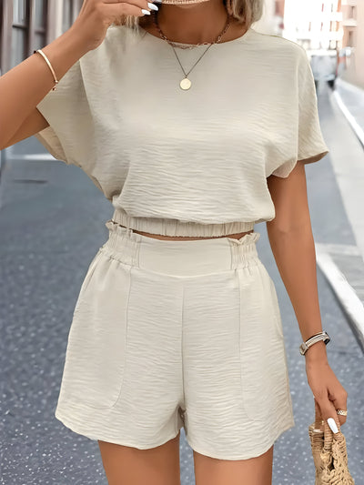 Jazlyn | Festes Shorts-Set mit elastischer Taille