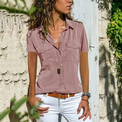 Hayley - streetwear-bluse mit kurzen armeln