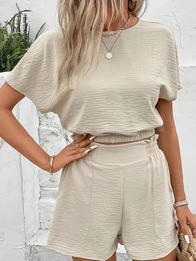 Aminna – Elegantes Top- und Shorts-Set