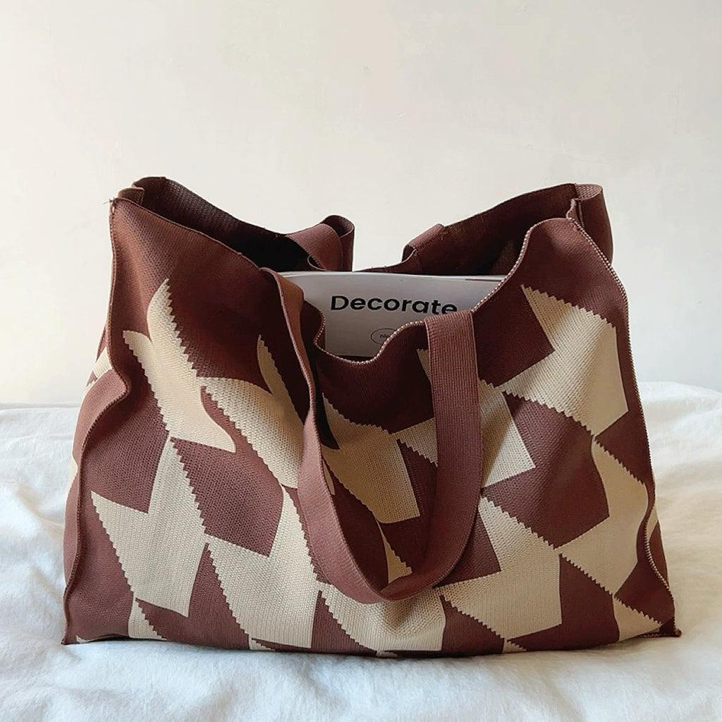 Unisex Shopper Tasche Canvas Strukturierter Look Lässig