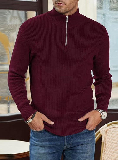 Georges | Moderner Eleganter Herren Reißverschluss Pullover