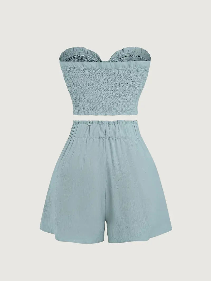 Ivigail – Strukturiertes Bandeau-Set mit Schleif