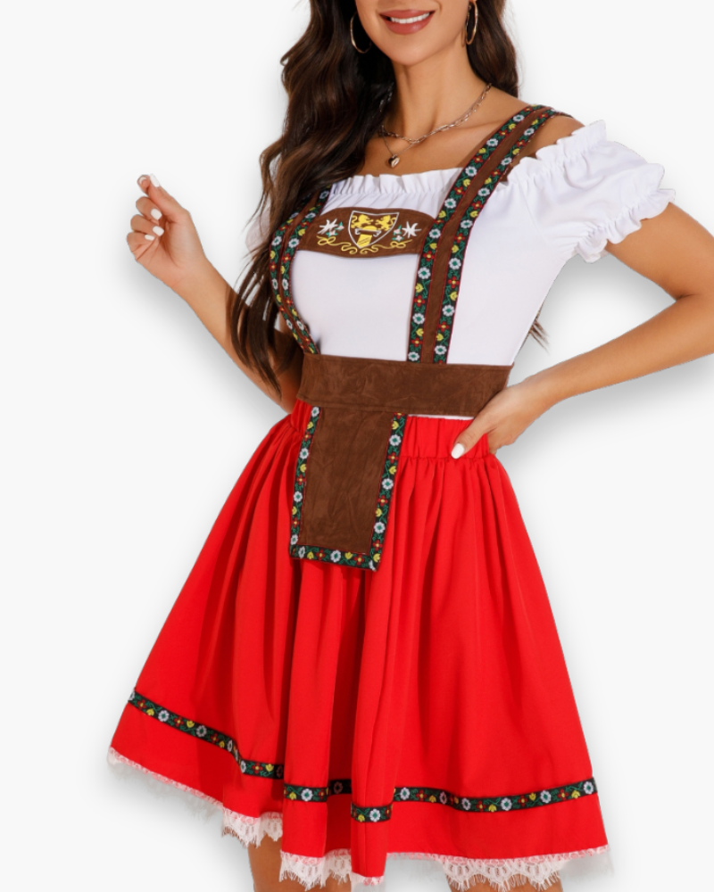 Damen Dirndl Kleid | Traditionelles Oktoberfest Outfit