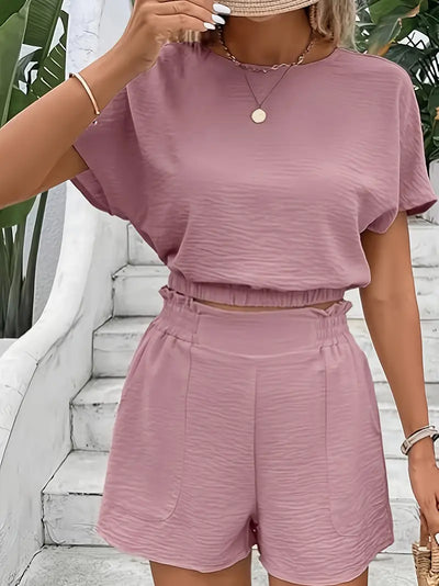 Aminna – Elegantes Top- und Shorts-Set
