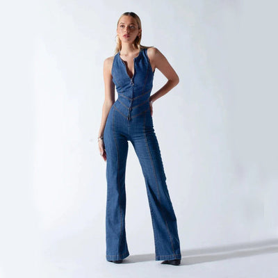 LIVORA™ -  JUMPSUIT ZEITLOSE DENIM-PERFEKTION